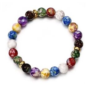 🎉 🆕 Beaded Chakra Bracelet, New in Package